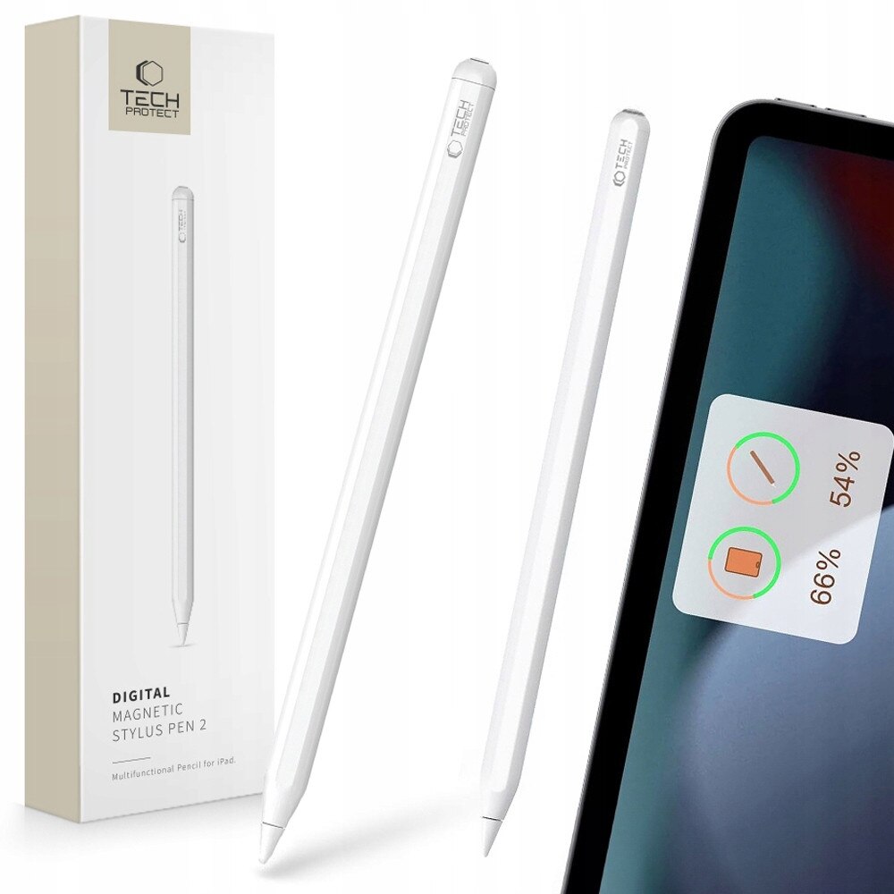 Stylus digital Tech-Protect 2, alb, 166x9mm, incarcare inductiva