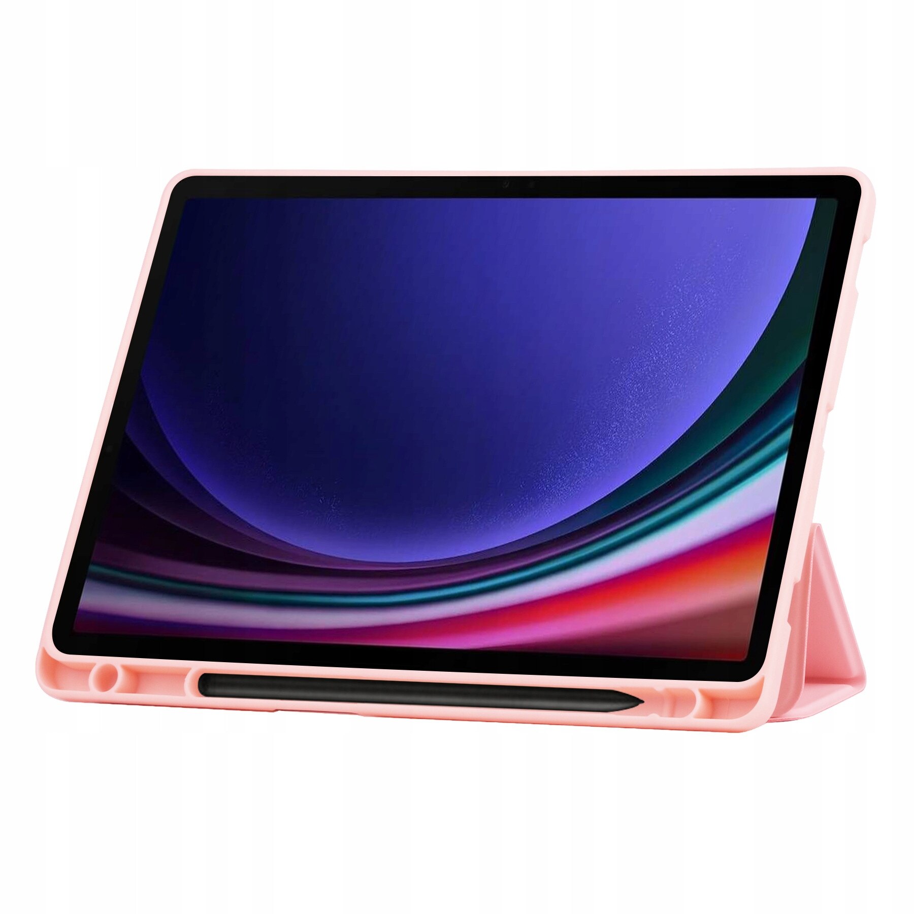 Husa tablete Tech-Protect cu suport pentru stylus si sticla Hofi Glass Pro+, roz, set pentru Galaxy Tab S9/S9 FE/S10 FE/S10 Lite 10.9