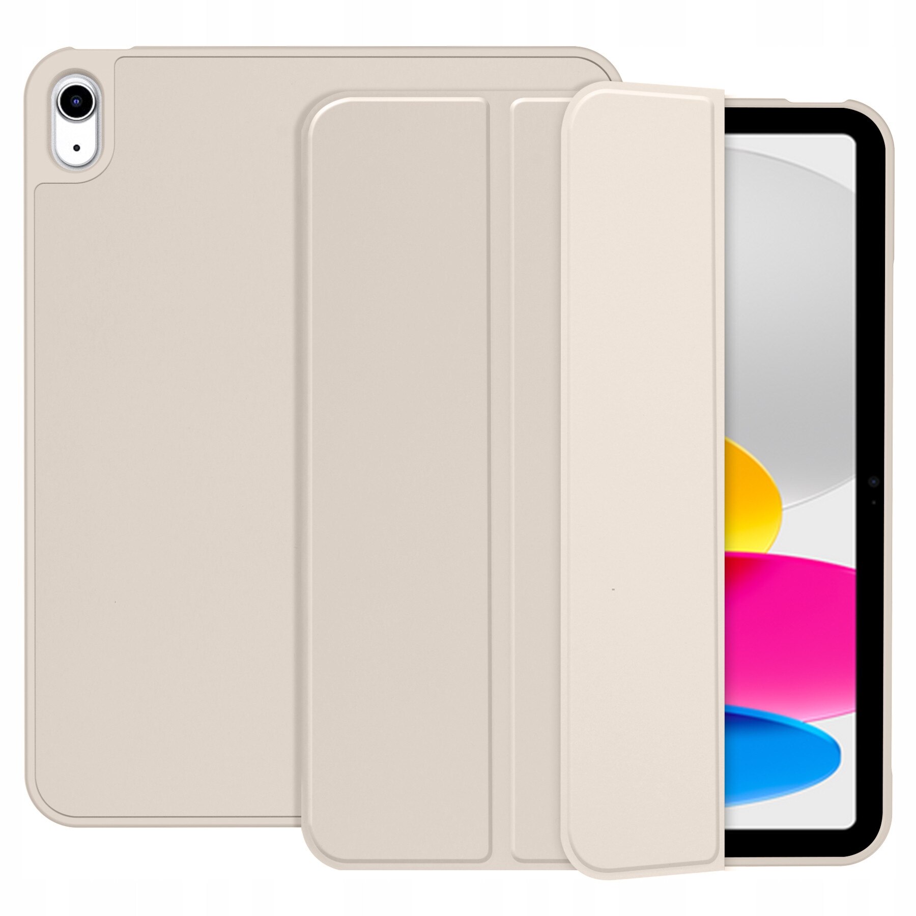 Etui SmartCase Tech-Protect pentru iPad 10.9" 10/2022 si 11" 11/2025, Starlight, cu suport pentru Apple Pen + Sticla Hofi Glass Pro+ 245x176mm
