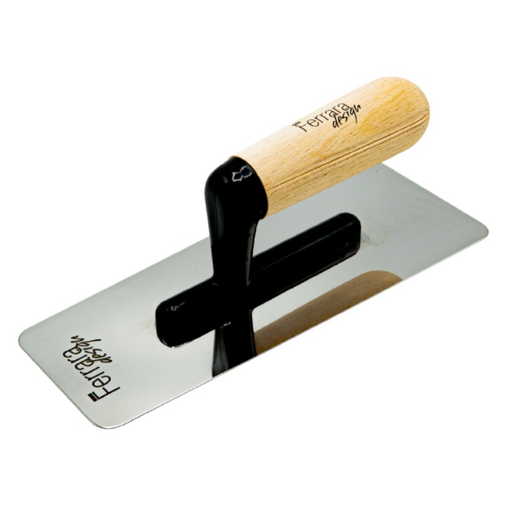 Gletiera inox cu maner de lemn 240x100x0, 6