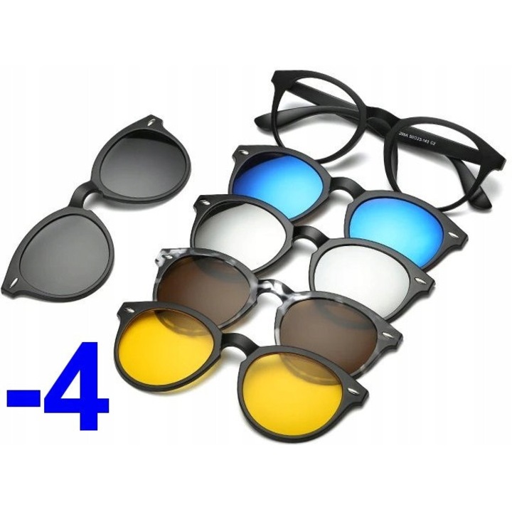 Ochelari De Soare Polarizati Corectivi, OEM, Policarbonat, Miopie, -4.00