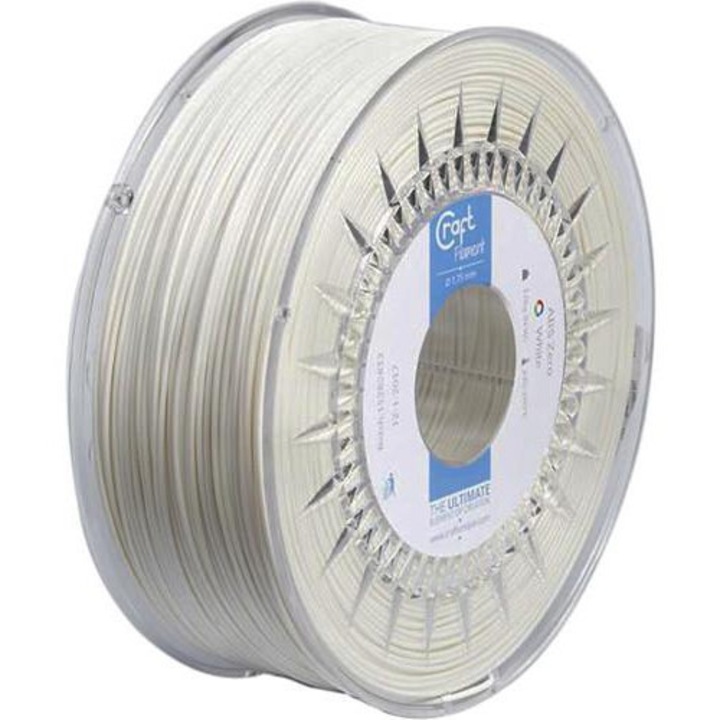 Filament 3D, Craftbot, PLA, Alb, 1kg