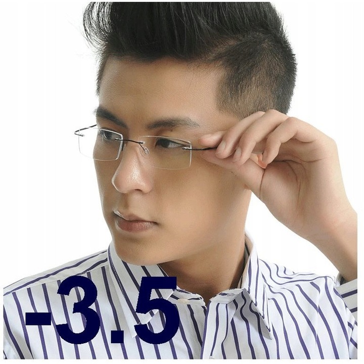 Ochelari Corectivi Fara Rama Contra, OEM, Policarbonat, Miopie, -3.50