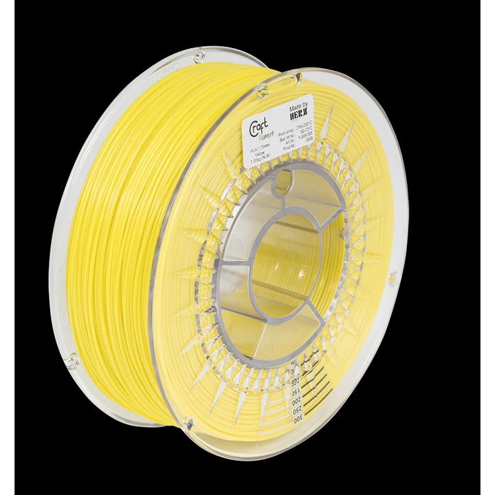 Craftbot 3D nyomtató filament sárga 1 kg