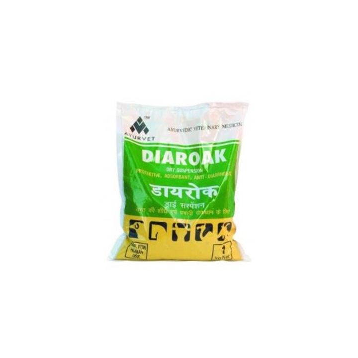 Supliment nutritiv pentru animale, Ayurvet, DIAROAK PREMIX, 1 kg, digestie sanatoasa