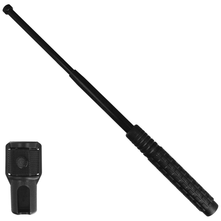 Baston Telescopic, Esp, Exb 18N Bk Bh 02, Inox, Ergonomic, Maner Confortabil, Autoaparare, Antiderapant, 46 x 2.5 cm, Negru