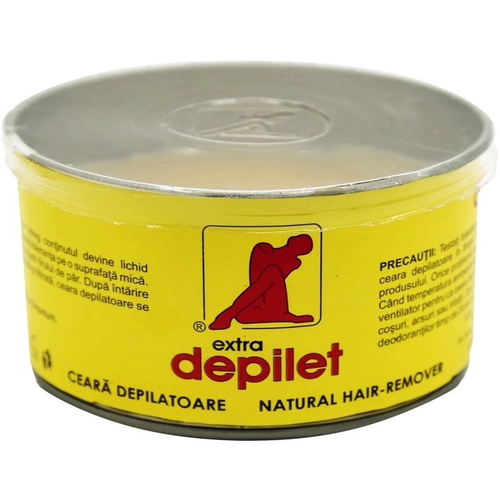 Extra meleg, újrafelhasználható szőrtelenítő gyanta, otthoni professzionális szőrtelenítéshez, 350 ml-es fém doboz, Depilet Globus