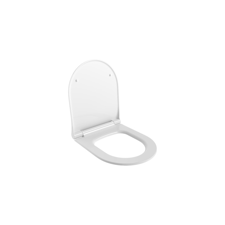 Capac WC duroplast Supreme Slim, soft-close, alb