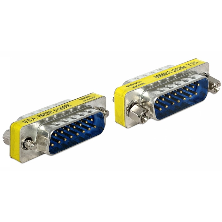 Delock Sub-D 15 pin apa > apa nemváltó adapter (DL-65479)