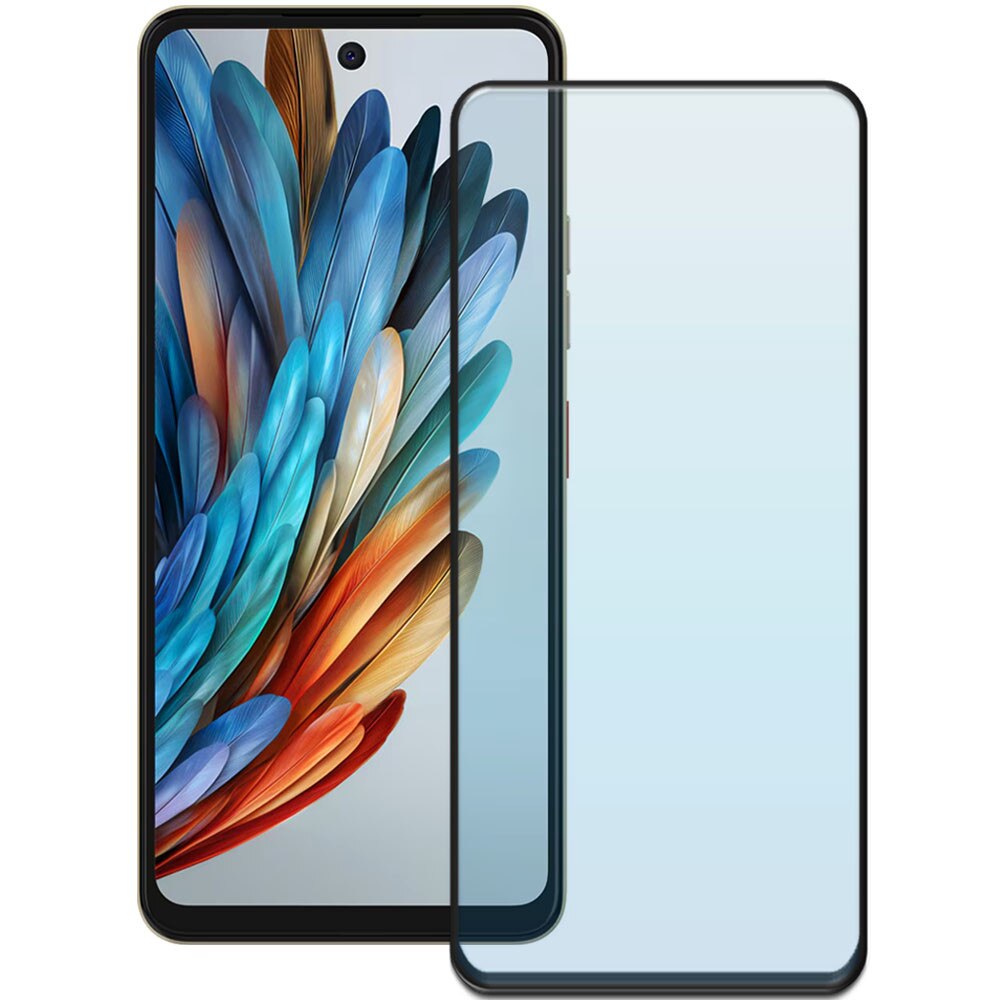 Folie din sticla securizata pentru ZTE Nubia Music, HAMSTERBOX Glass Shield, Protectie completa ecran, Full face, Aplicare rapida, Case Friendly, Transparenta