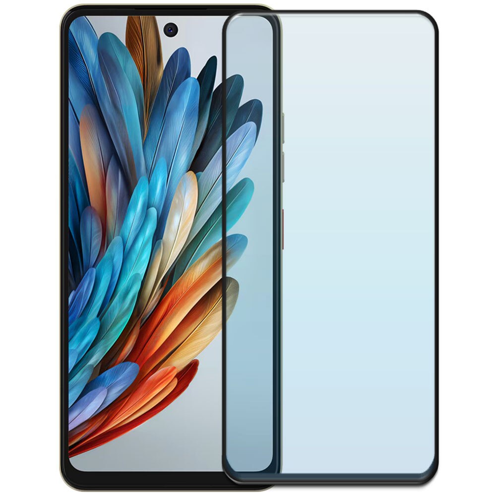 Folie din sticla securizata pentru ZTE Nubia Music, HAMSTERBOX Glass Shield, Protectie completa ecran, Full face, Aplicare rapida, Case Friendly, Transparenta