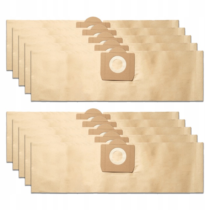 Set 10 saci de hartie si filtru de aer pentru aspiratoare Karcher, 650x190mm, 127mm x 11.5cm