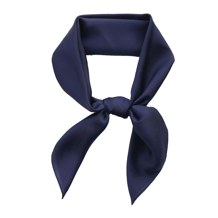 Esarfa patrata RDWESZOD satin albastru 70x70cm