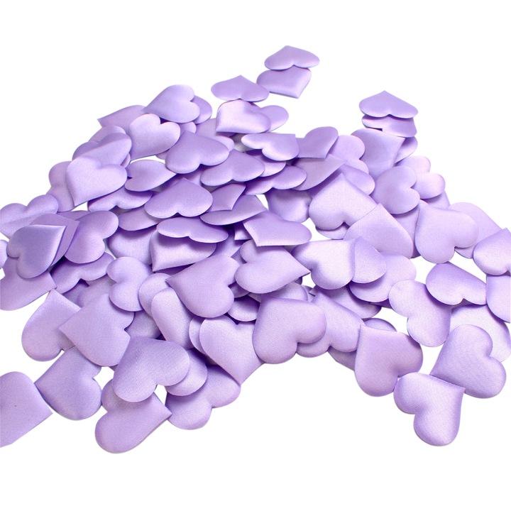 Szív alakú konfetti, 200 darab, RDWESZOD, 3.5cm, lila