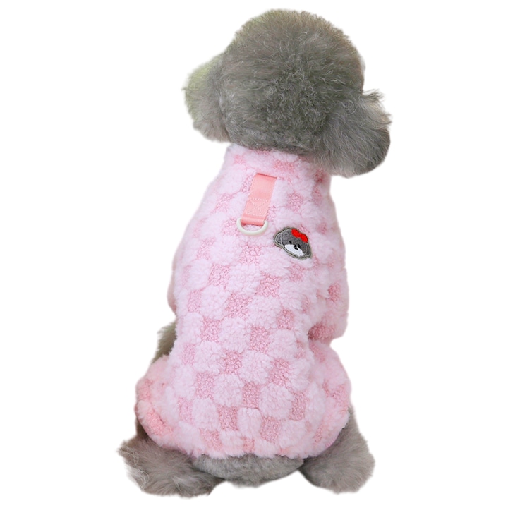 Salopeta cocolino pentru caini/pisici, DOG-06roz, roz, M INTL