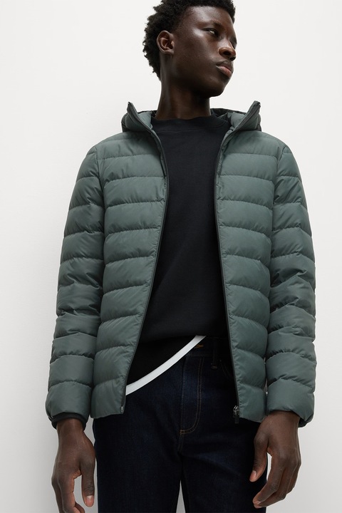 Marks & Spencer, Geaca cu umplutura de puf, Albastru prafuit