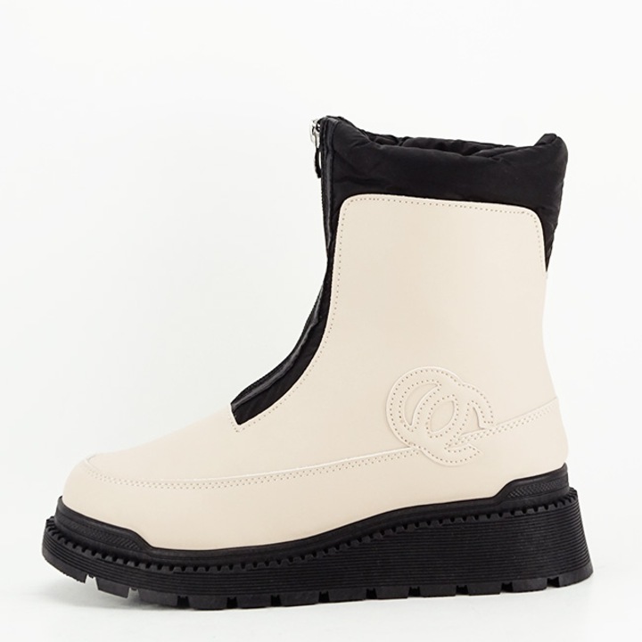 Bézs bélelt csizmák 21-Q75 111 2913, Bézs, 40