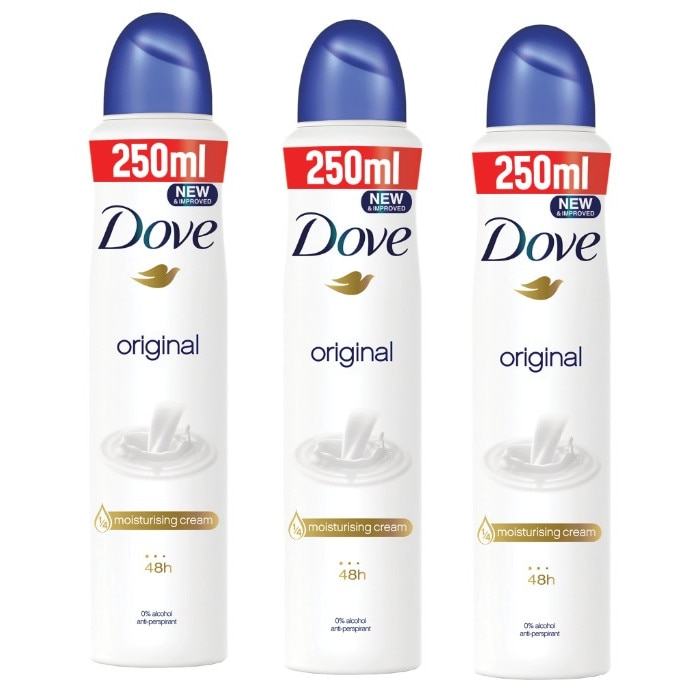 Pachet 3 x Deodorant spray Dove Original, 250 ml - eMAG.ro