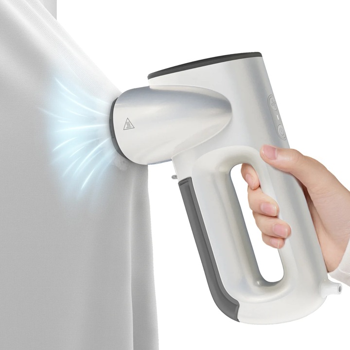 Aparat de Calcat Vertical cu Abur si Functie de Aspirare INNOVIO®, 900 W, Rezervor Detasabil 90 ml, Putere Aspirare 2300 Pa, Portabil, Incalzire Rapida 30 secunde