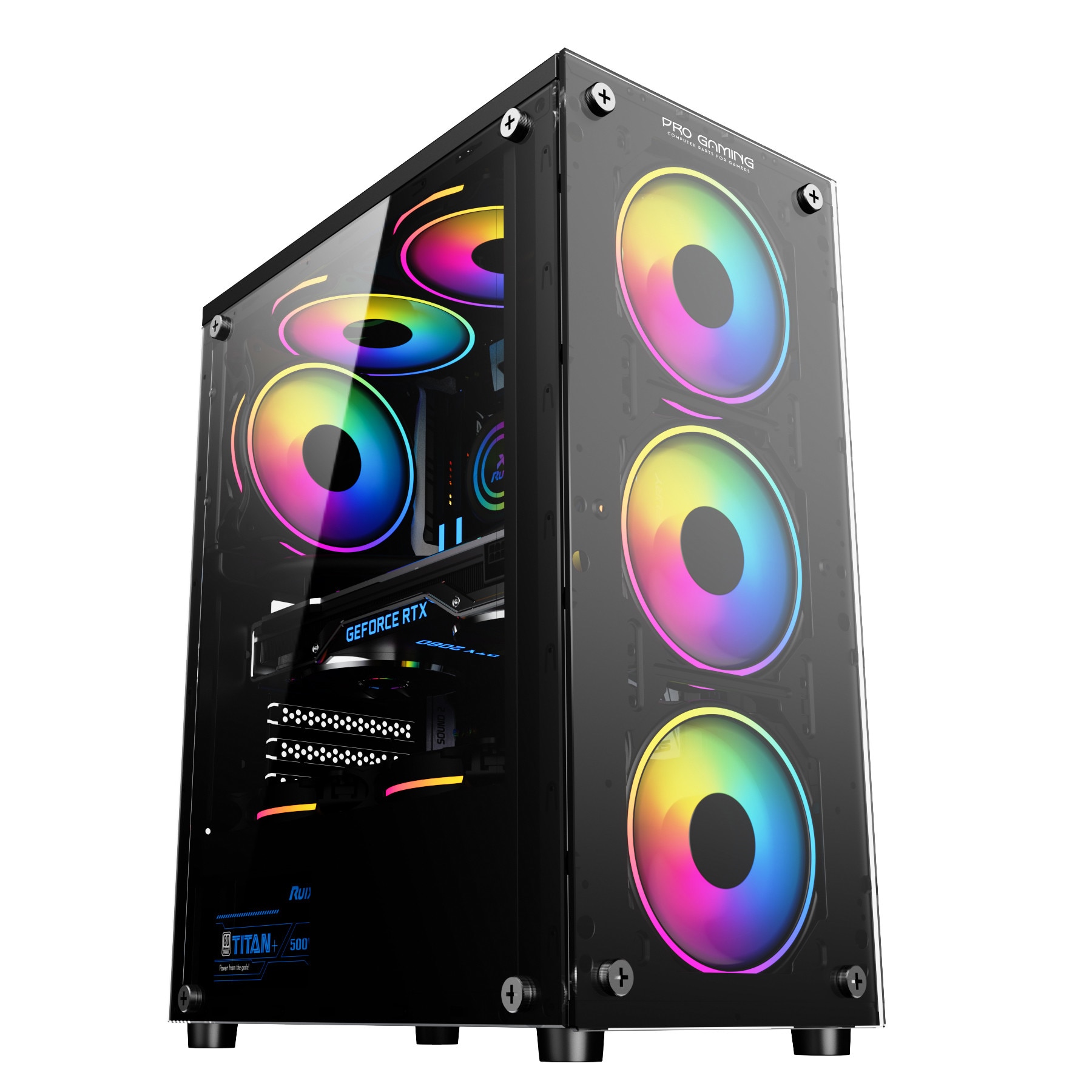 Sistem Desktop PC Gaming Element Black Core i7-9700 up to 4.70GHz