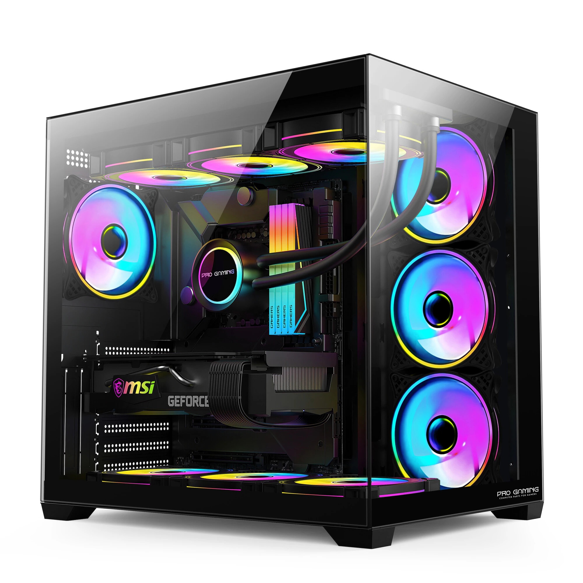 Sistem Desktop PC Gaming Elite Black Core i5-9400 up to 4.10GHz