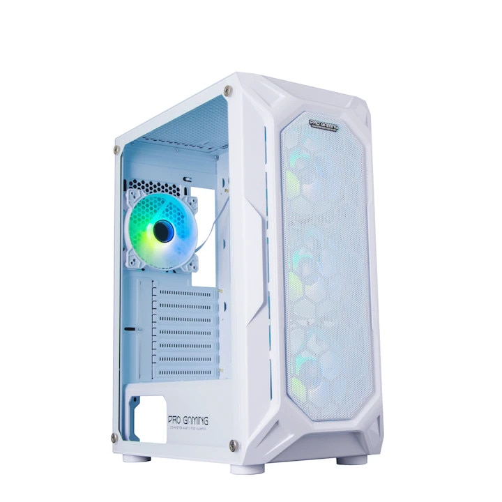 Sistem Desktop PC Gaming Hive White Core i5-9400 up to 4.10GHz, 32GB DDR4, SSD 512GB, Video GTX1660s 6GB Windows 11, Wi-Fi 6