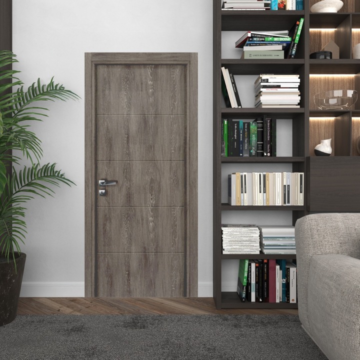 Usa de interior din MDF Idealine, model 9220, Natural light wenge, 2010/810