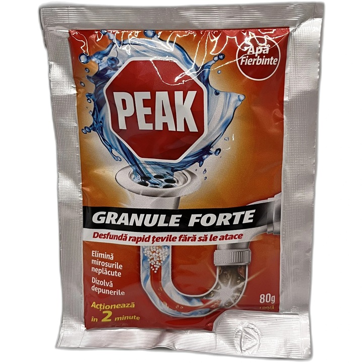PEAK Granule Forte Desfundat Tevi 80 g (apa fierbinte)