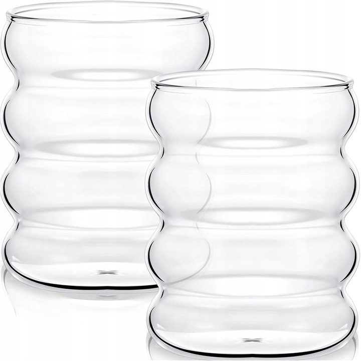 Cana, Caterpillar, 300 ml, pentru cafea cu gheata, cadou, sticla, design unic, estetica vintage, nu este potrivit pentru cuptorul cu microunde, nu este potrivit pentru masina de spalat vase, 1 bucata