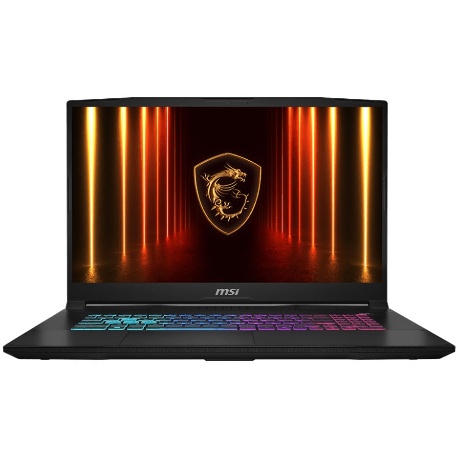 Laptop MSI Gaming Katana 17 HX B14WFK-088XRO, 17.3" QHD (2560x1440), 240Hz, IPS-Level, Intel® Core™ i7-14650HX, 16C (8P + 8E) / 24T, P-core 2.2 / 5.2GHz, E-core 1.6 / 3.7GHz, 30MB, video dedicat NVIDIA® GeForce RTX™ 5060 8GB GDDR7, RAM DDR5 8GB*2