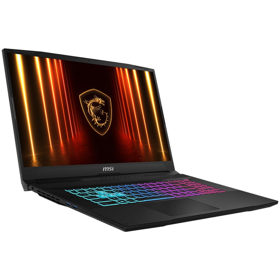 Laptop MSI Gaming Katana 17 HX B14WFK-088XRO, 17.3" QHD (2560x1440), 240Hz, IPS-Level, Intel® Core™ i7-14650HX, 16C (8P + 8E) / 24T, P-core 2.2 / 5.2GHz, E-core 1.6 / 3.7GHz, 30MB, video dedicat NVIDIA® GeForce RTX™ 5060 8GB GDDR7, RAM DDR5 8GB*2