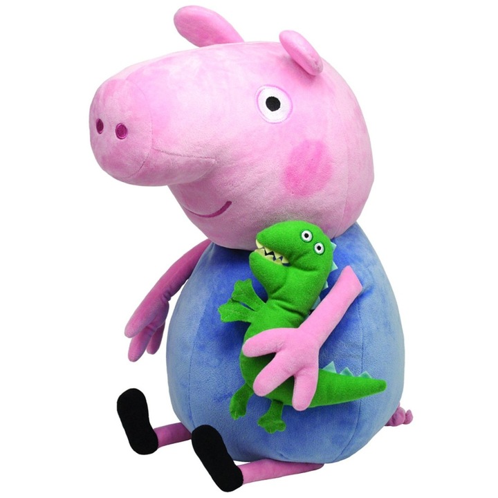 Plüss Játék 38cm Beanie Buddies Peppa malac György