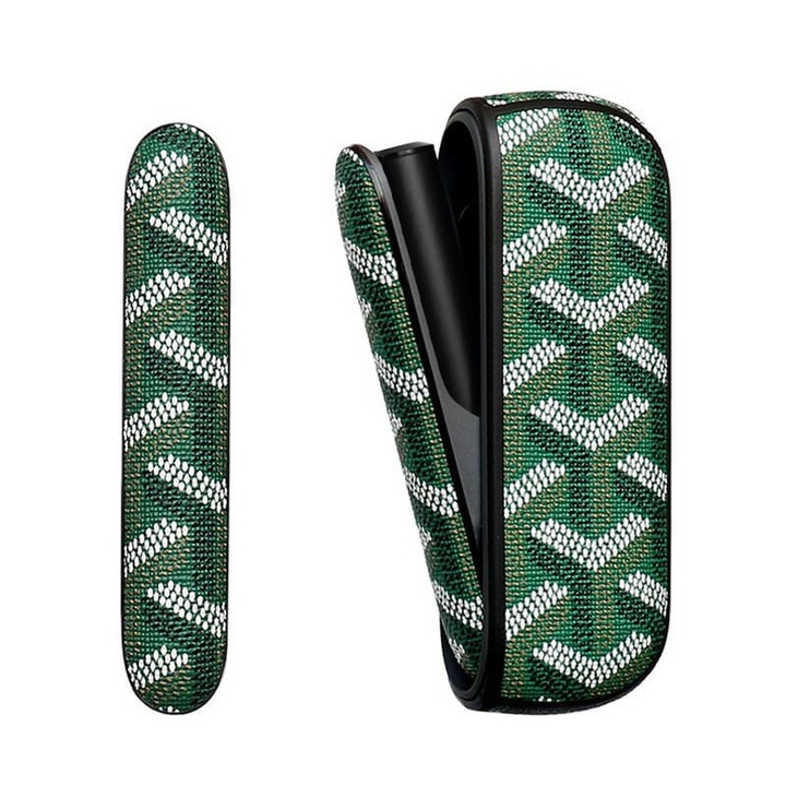 Husa Pentru IQOS Iluma – Regal Verde – Piele Ecologica, Anti-Soc si Rezistenta la Zgarieturi