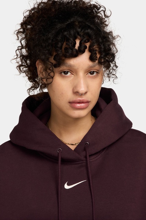 Nike, Hanorac lejer cu buzunar kangaroo Phoenix, Maro cognac