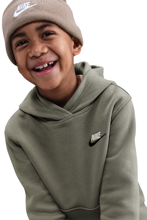 Nike, Худи с джоб кенгуру, Зелен/Каки