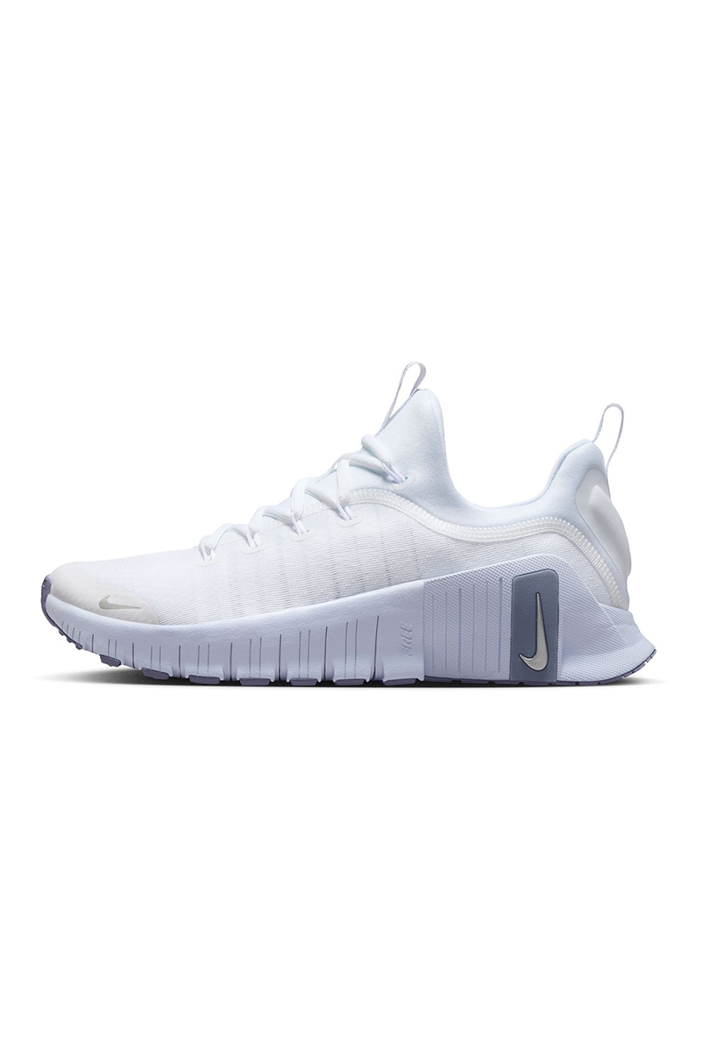 Nike, Pantofi slip-on Free Metcon 6 pentru fitness, Albastru prafuit, Alb optic, Alb murdar, 6.5
