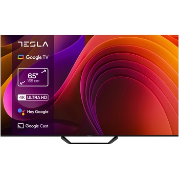 Televizor Tesla 65E655BUS, 165 cm, Smart Google TV, 4K Ultra HD, Clasa E