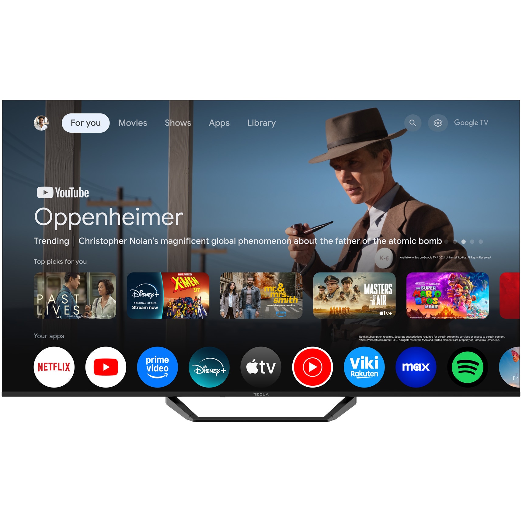 Televizor Tesla 65E655BUS, 165 cm, Smart Google TV, 4K Ultra HD