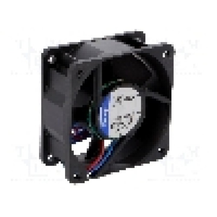 Ventilator 60x60x25mm, 12V DC, volum aer 56m3/h, lagar cu bila, EBM-PAPST - 612NHH