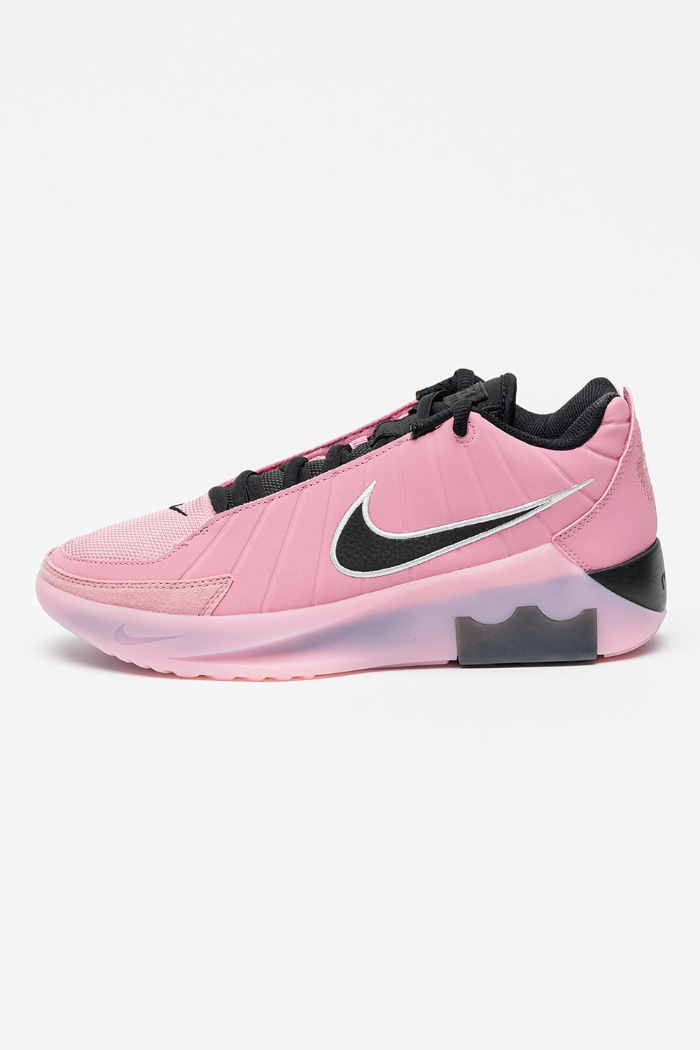 Nike, Pantofi LeBron Witness 9 pentru baschet, Negru, Roz, 10.5