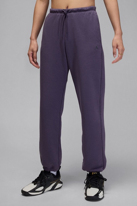 Nike, Pantaloni de trening cu croiala dreapta, pentru fitness Jordan, Violet