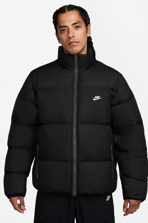 Nike, Geaca cu vatelina si buzunare cu fermoar, Negru