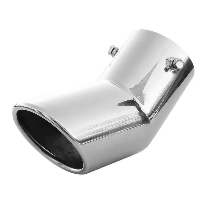 Ornament Toba Esapament Universala Ornament Teava Esapament Sistem De Evacuare Teava De Evacuare Toba Sport Otel Inoxidabil Cromat