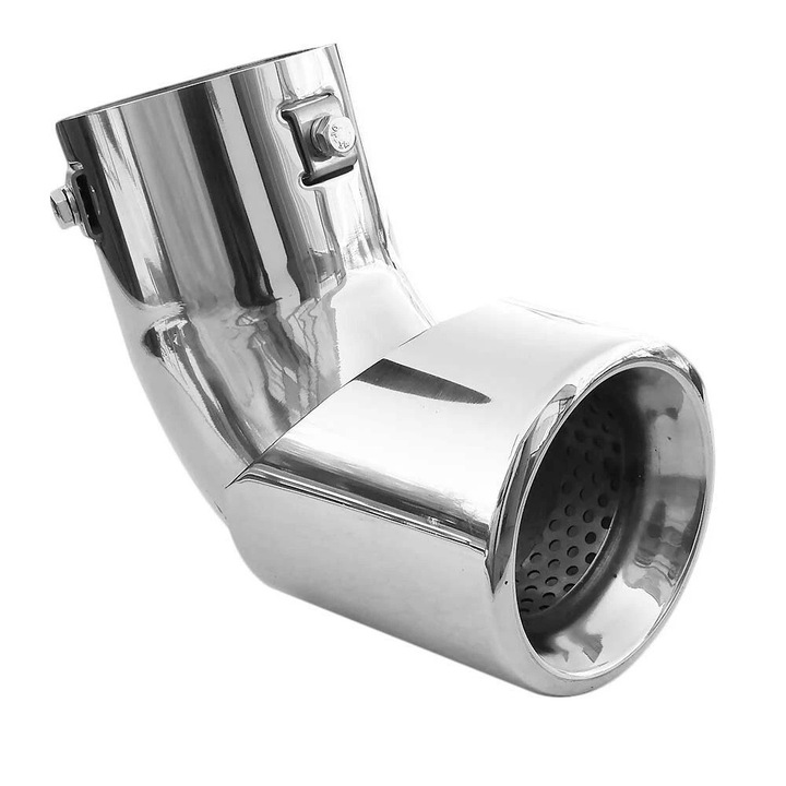 Ornament Toba Esapament Universala Ornament Teava Esapament Sistem De Evacuare Teava De Evacuare Toba Sport Otel Inoxidabil Cromat