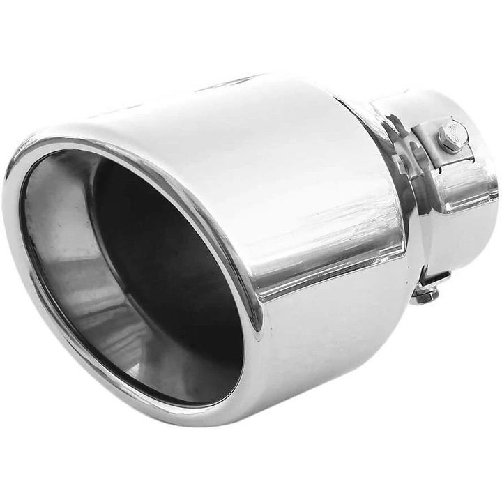 Ornament Toba Esapament Universala Ornament Teava Esapament Sistem De Evacuare Teava De Evacuare Toba Sport Otel Inoxidabil Cromat