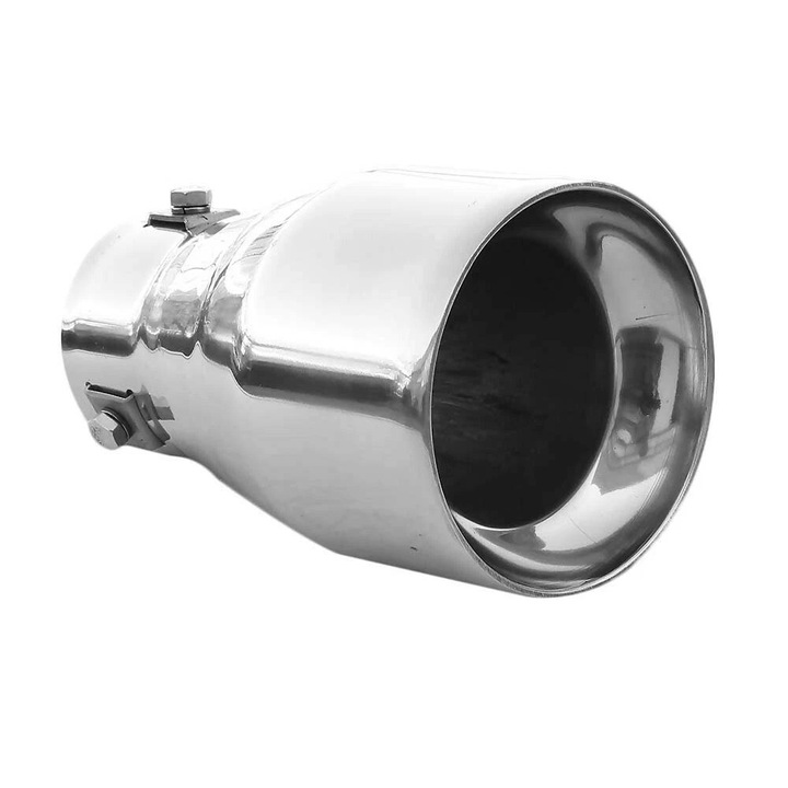 Ornament Toba Esapament Universala Ornament Teava Esapament Sistem De Evacuare Teava De Evacuare Toba Sport Otel Inoxidabil Cromat