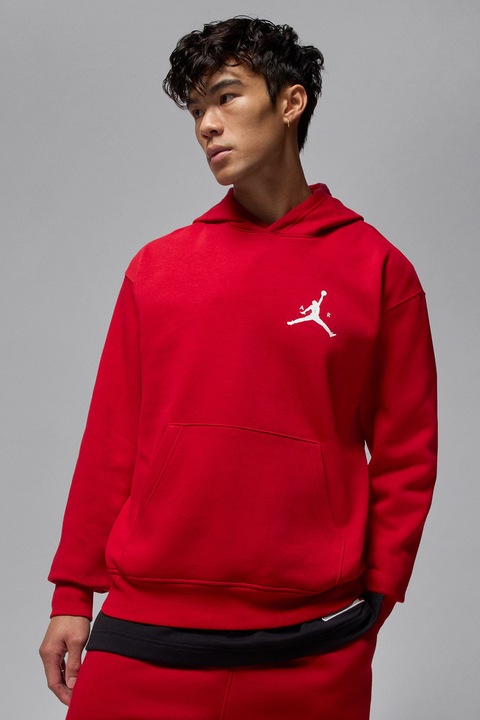 Nike, Баскетболно худи Jumpman с джоб кенгуру, Червен