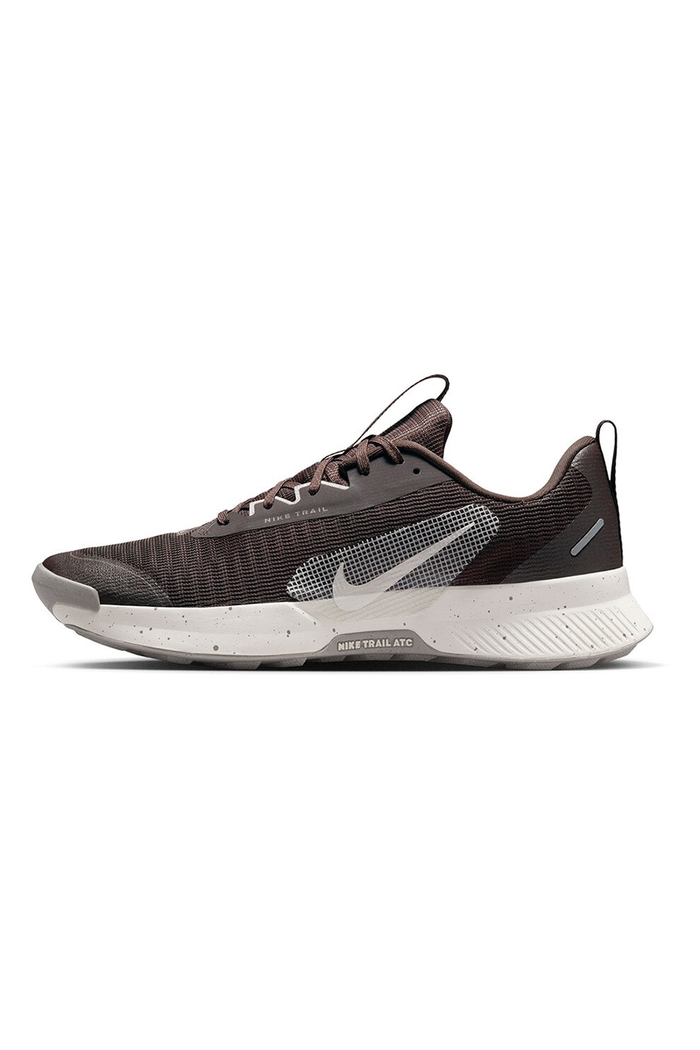 Nike, Pantofi cu monograma pentru alergare Juniper Trail 3, Maro inchis, Negru, Gri inchis, 8.5