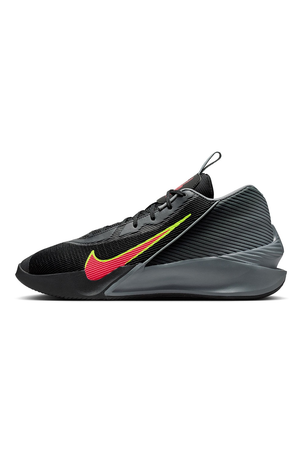 Nike, Pantofi pentru baschet Jump G.T. Jump Academy, Negru, Coral, Galben pal, 8.5