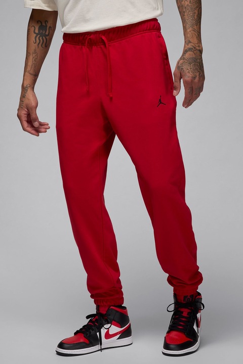 Nike, Pantaloni din material fleece pentru fitness Jordan, Rosu